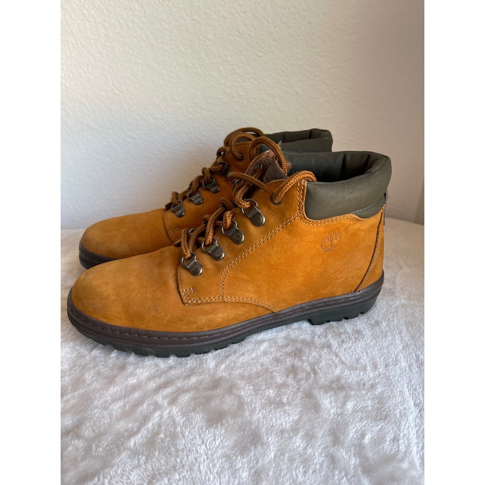Timberland Euro Hiker Wheat Leather Boots Womens 8.5 M 69356 Brown Hiking Lug